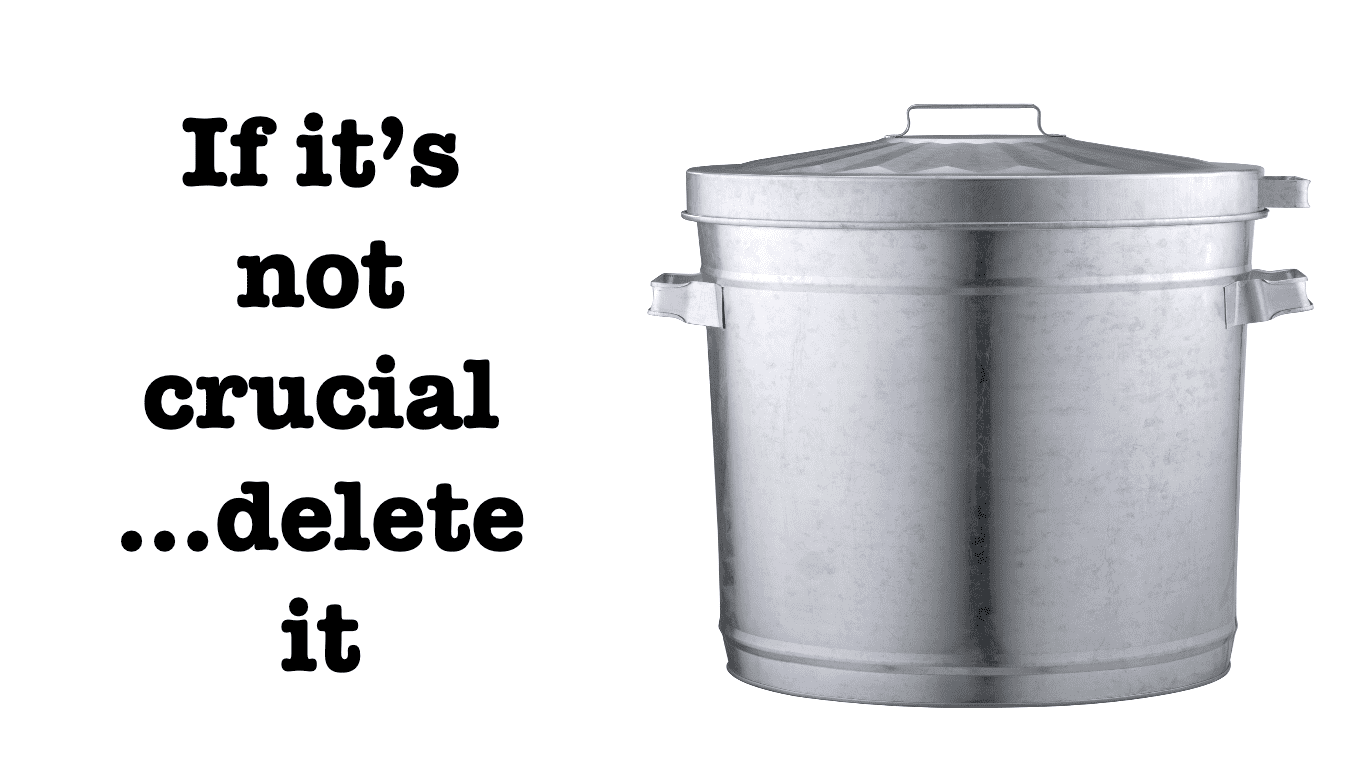 Not crucial, delete it