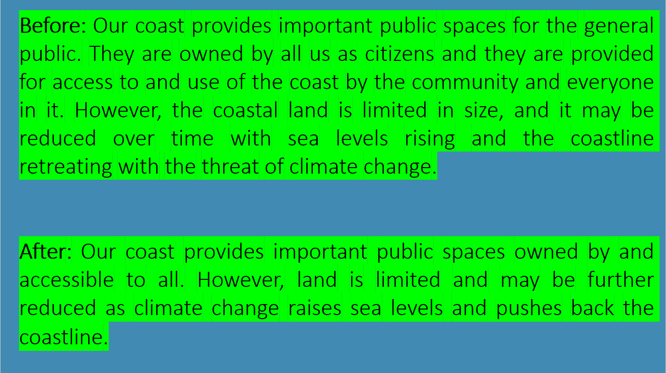 Before and After Comparison