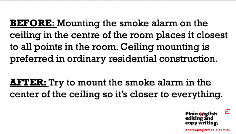 Plain English editing and copy writing