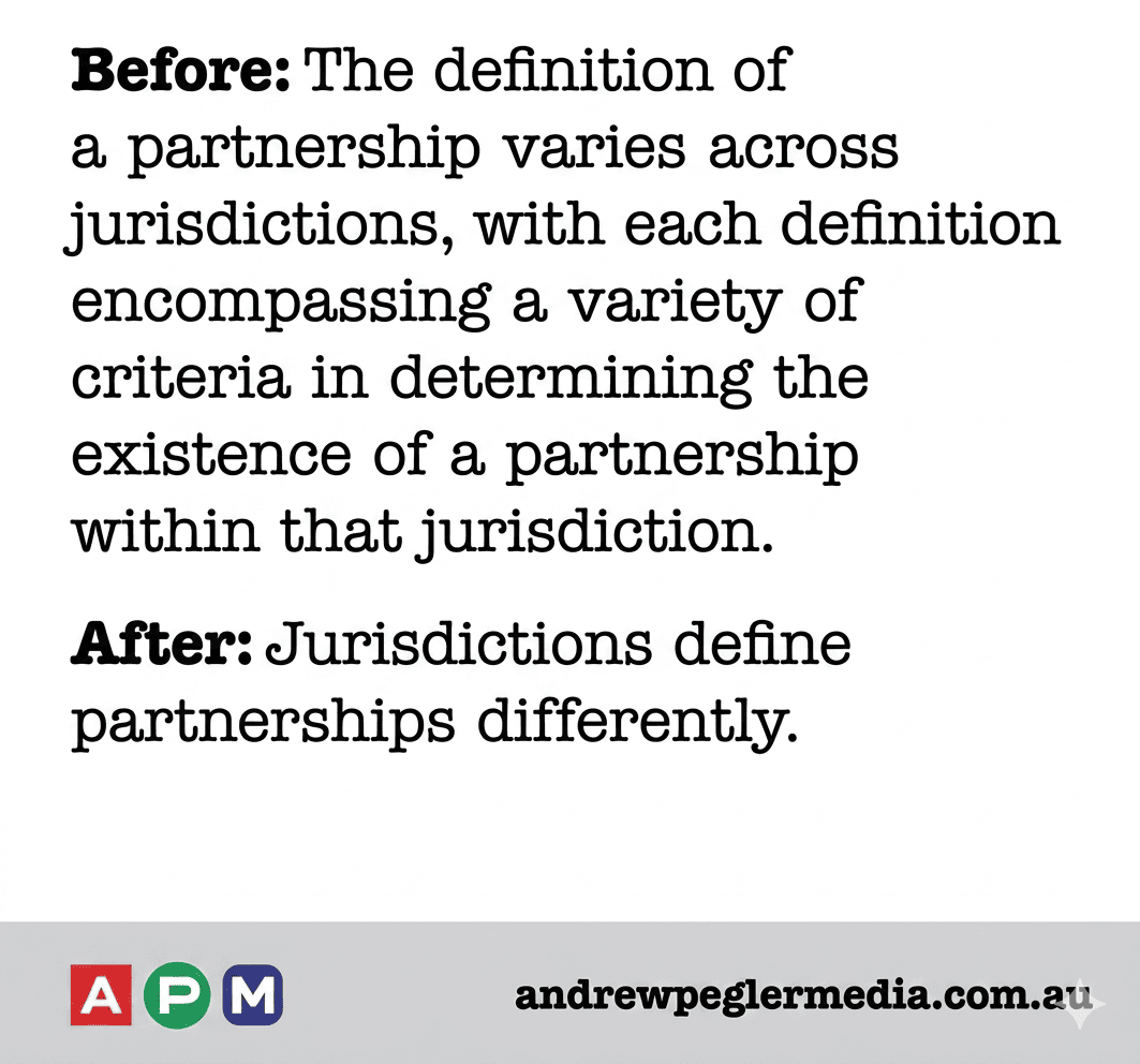 Plain English Legalese Editing