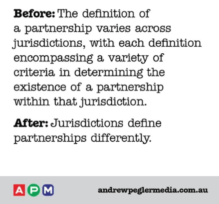 Plain English Legalese Editing Example