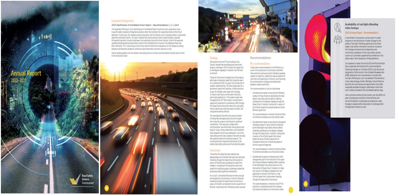 The Victorian Office of the Road Safety Camera Commissioner Annual report